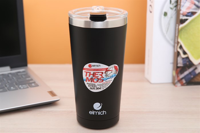 Ly giữ nhiệt inox 580 ml Elmich EL3666 Màu Đen
