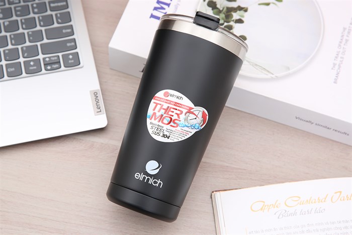 Ly giữ nhiệt inox 580 ml Elmich EL3666 Màu Đen