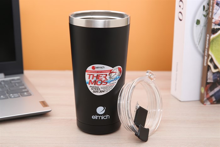 Ly giữ nhiệt inox 580 ml Elmich EL3666 Màu Đen