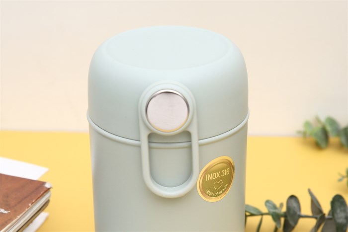 Bình đựng thức ăn giữ nhiệt inox 600 ml Elmich EL8019 Màu Xanh