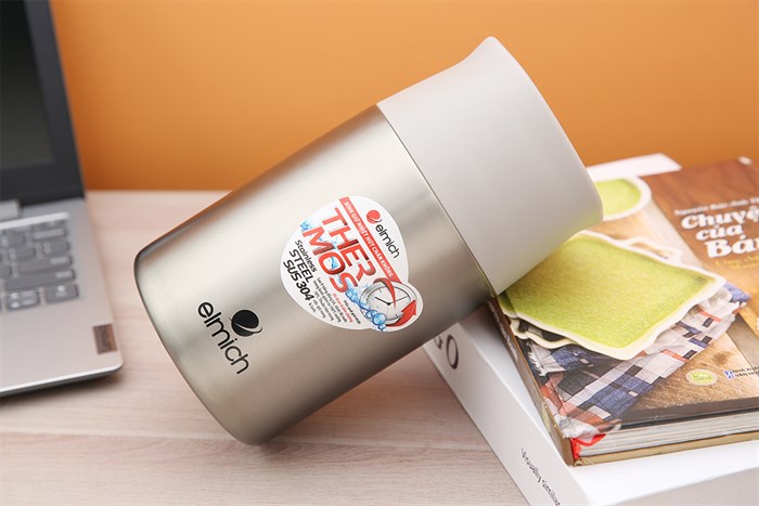 Bình đựng thức ăn giữ nhiệt inox 800 ml Elmich EL3671 Màu Bạc