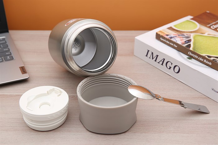 Bình đựng thức ăn giữ nhiệt inox 800 ml Elmich EL3671 Màu Bạc