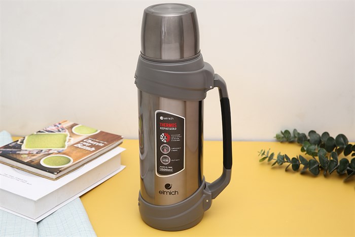 Bình giữ nhiệt inox 2500 ml Elmich EL-3688 Màu Bạc
