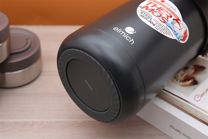 Bình đựng thức ăn giữ nhiệt inox 1500 ml Elmich EL3129 Màu Đen