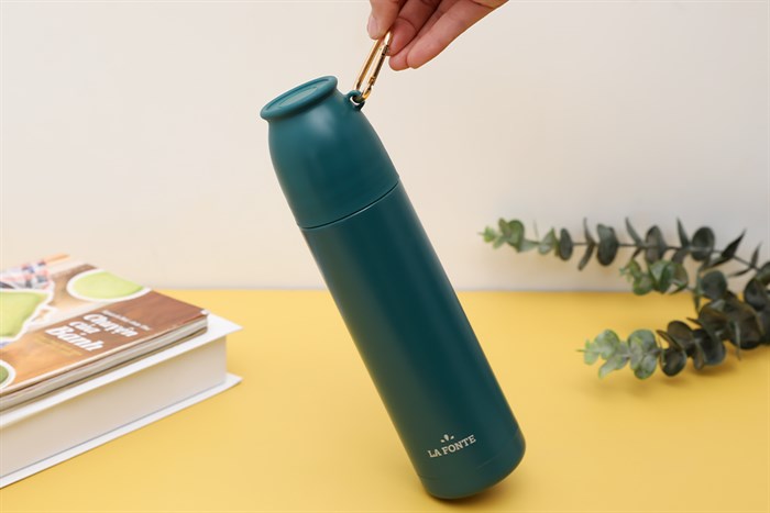 Bình giữ nhiệt inox 500 ml La Fonte 006590 Màu Xanh