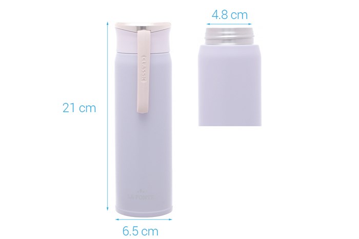 Bình giữ nhiệt inox 450 ml La Fonte 006606 Màu Tím