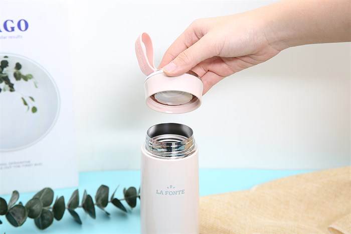 Bình giữ nhiệt inox 400 ml La Fonte 006637 Màu Hồng