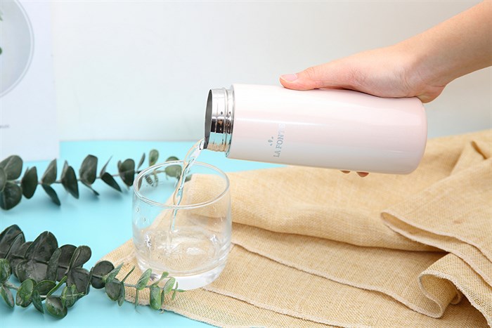 Bình giữ nhiệt inox 400 ml La Fonte 006637 Màu Hồng