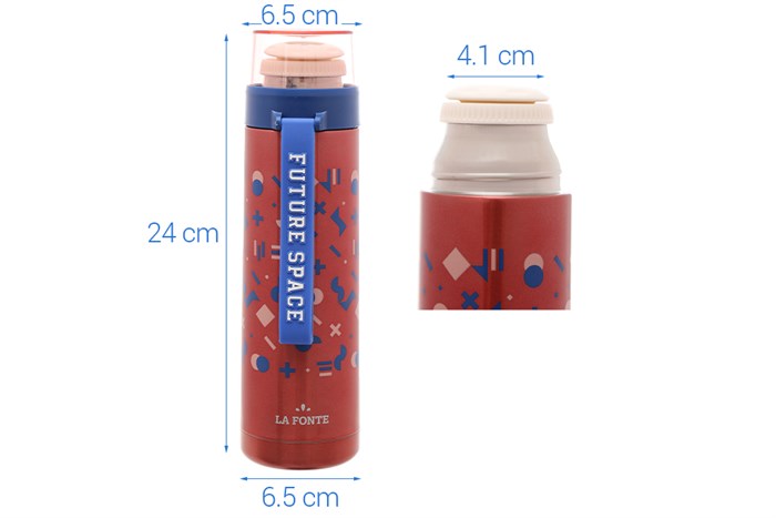Bình giữ nhiệt inox 500 ml La Fonte 001588 Màu Đỏ