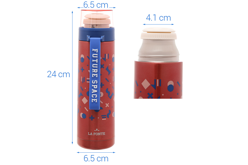Bình giữ nhiệt inox 500 ml La Fonte 001588 Màu Đỏ