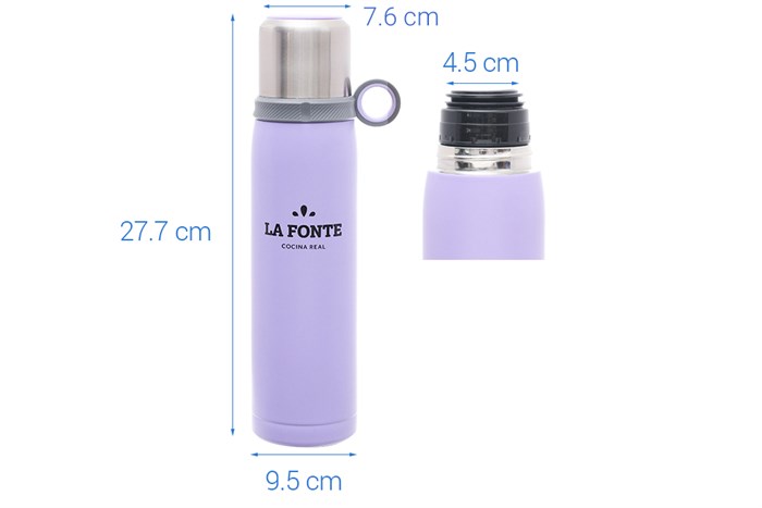 Bình giữ nhiệt inox 600 ml La Fonte 3000747 Màu Tím