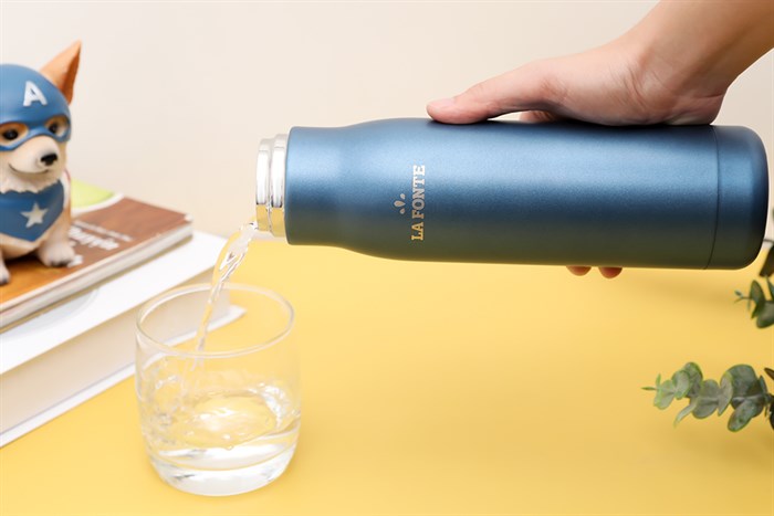 Bình giữ nhiệt inox 500 ml La Fonte 002332 Màu Xanh