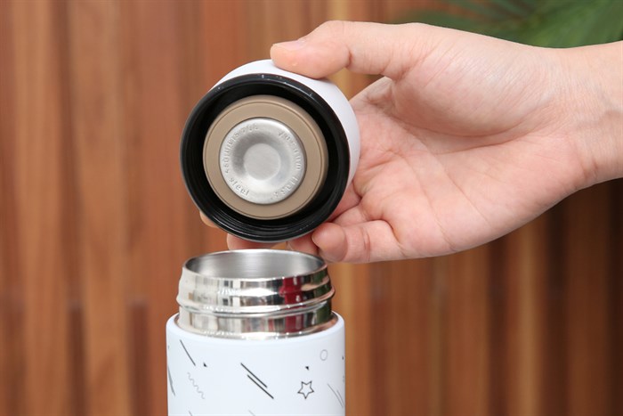 Bình giữ nhiệt inox 420 ml DMX KS K550B37 trắng Màu Trắng