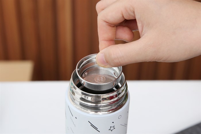 Bình giữ nhiệt inox 420 ml DMX KS K550B37 trắng Màu Trắng