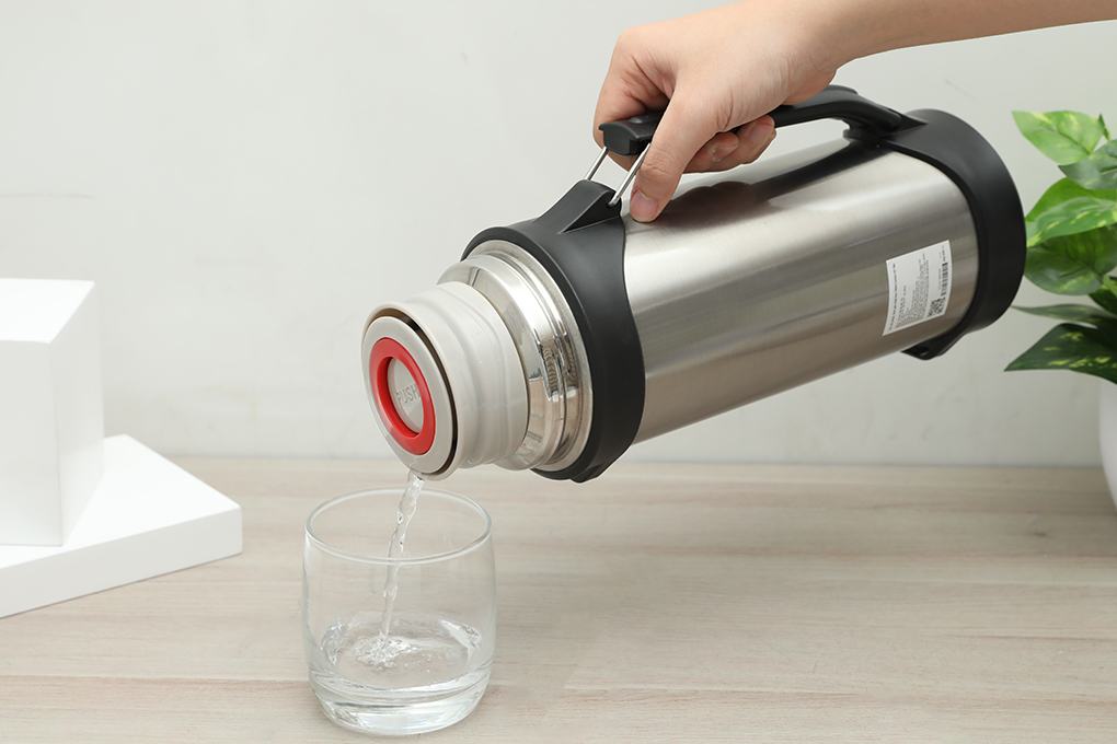 Bình giữ nhiệt inox 1500 ml Delites H21 Bạc Màu Bạc