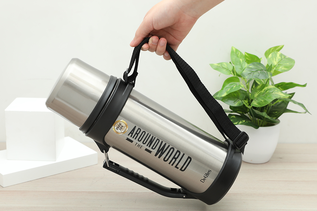 Bình giữ nhiệt inox 1500 ml Delites H21 Bạc Màu Bạc