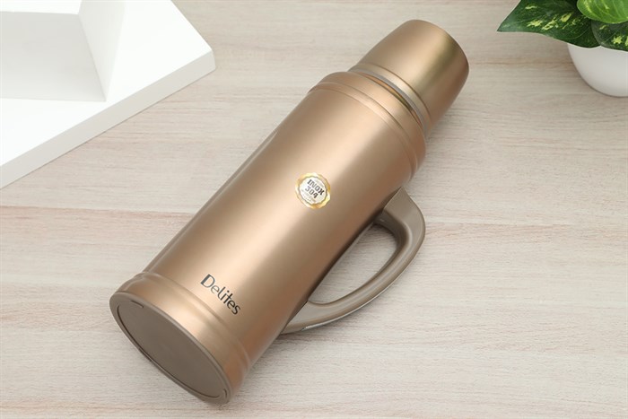 Bình giữ nhiệt inox 1200 ml Delites BT006 vàng Màu Vàng đồng