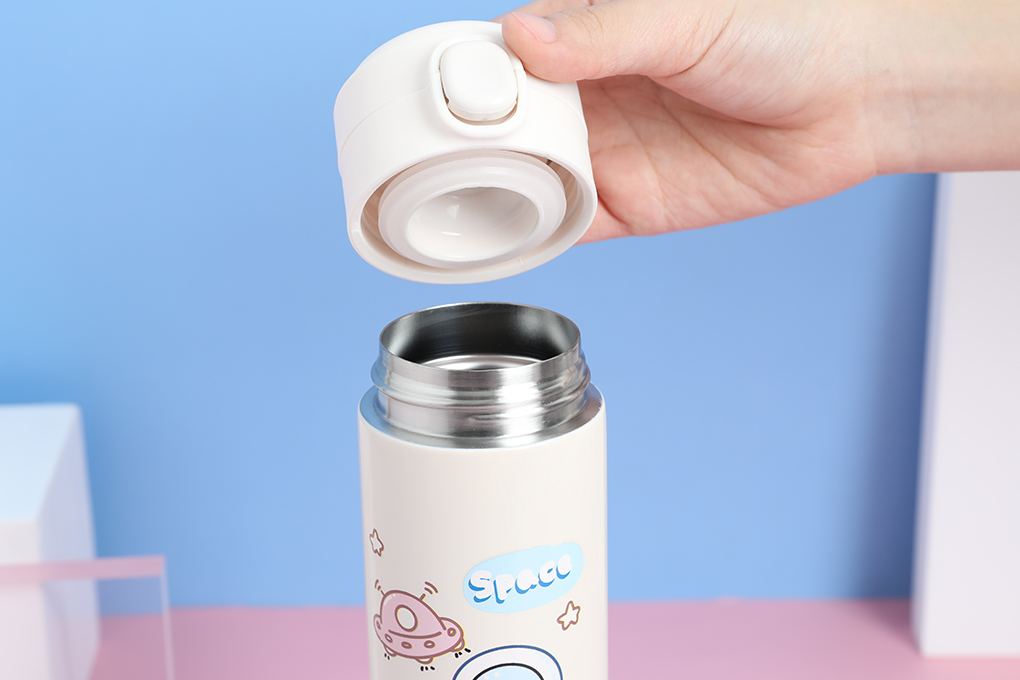 Bình giữ nhiệt inox 450 ml Delites TH05021 trắng Màu Trắng