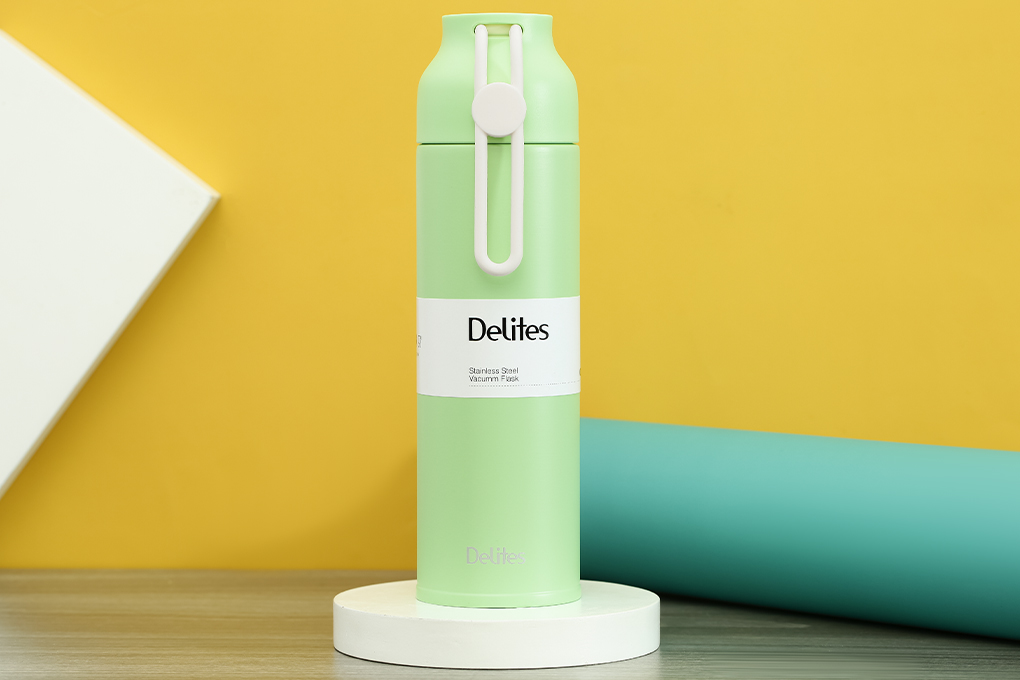 Bình giữ nhiệt inox 350 ml Delites K350B73 Xanh - Tím Màu Xanh lá