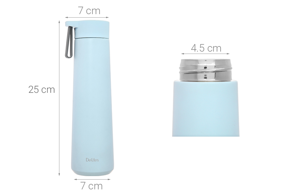 Bình giữ nhiệt inox 560 ml Delites K560B72 Hồng - Xanh Màu Xanh Dương