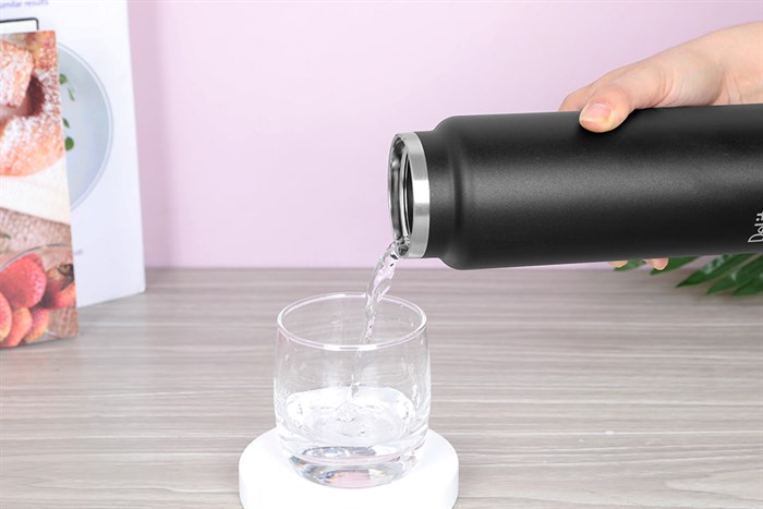 Bình giữ nhiệt inox 750 ml Delites LOOP-075YGS Màu Đen