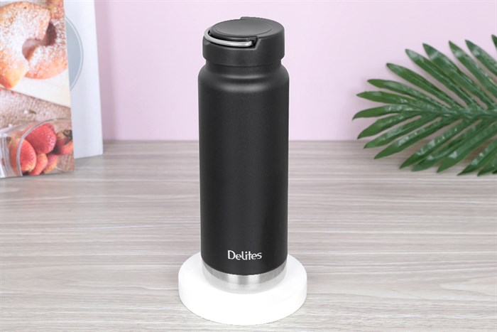 Bình giữ nhiệt inox 750 ml Delites LOOP-075YGS Màu Đen