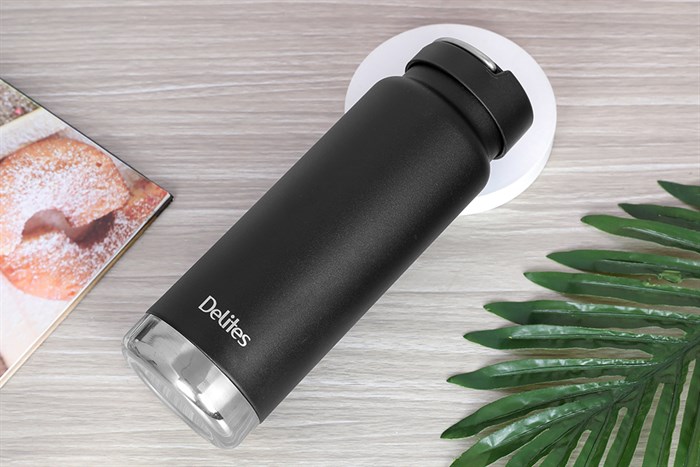 Bình giữ nhiệt inox 750 ml Delites LOOP-075YGS Màu Đen