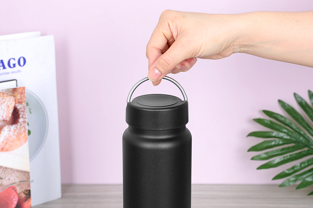 Bình giữ nhiệt inox 750 ml Delites LOOP-075YGS Màu Đen