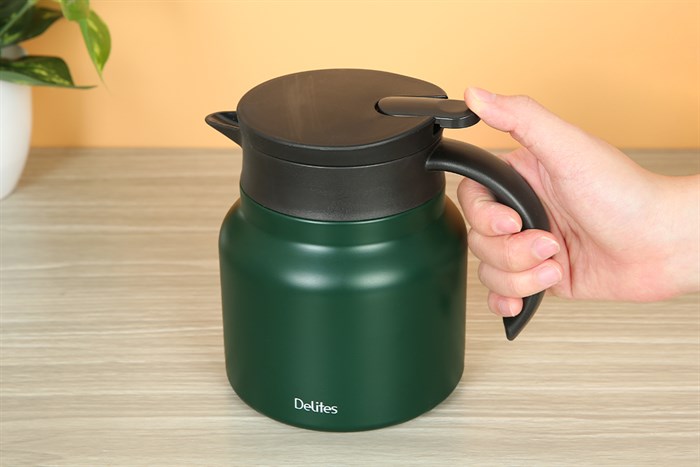 Bình giữ nhiệt inox 800 ml Delites TH9136 Màu Xanh lá