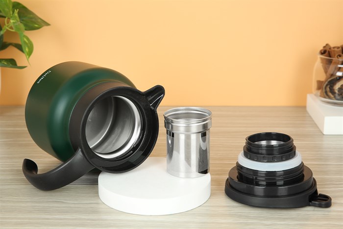 Bình giữ nhiệt inox 800 ml Delites TH9136 Màu Xanh lá