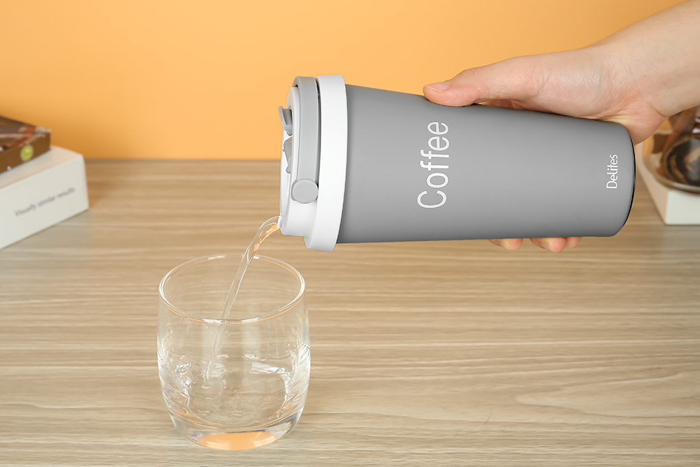 Ly giữ nhiệt inox 500 ml Delites TH5002 Màu Xám