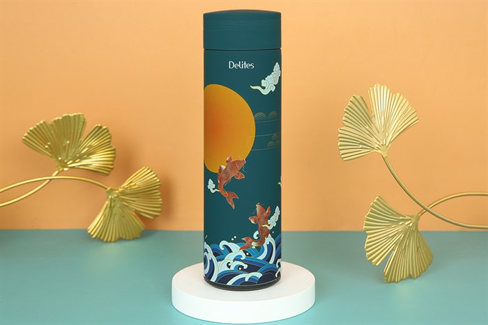 Bình giữ nhiệt inox 500 ml Delites TH5088 Màu Xanh lá