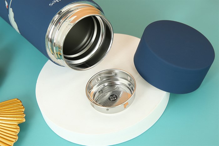 Bình giữ nhiệt inox 500 ml Delites TH5088 Màu Xanh Dương