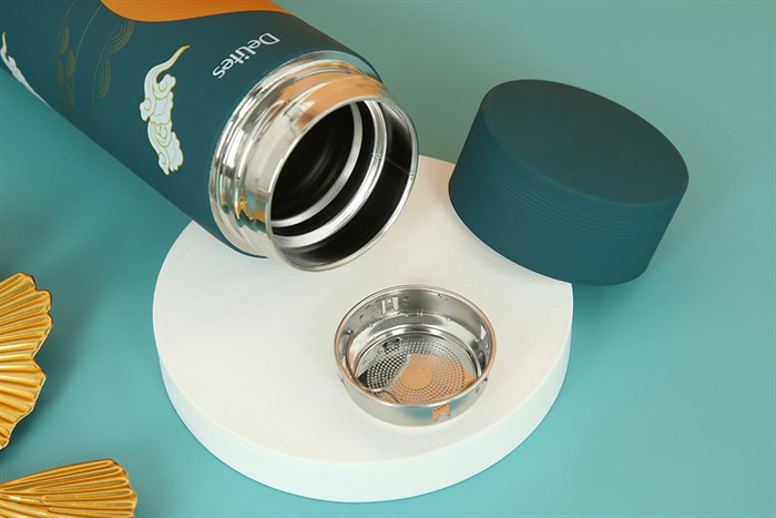 Bình giữ nhiệt inox 500 ml Delites TH5088 Màu Xanh lá