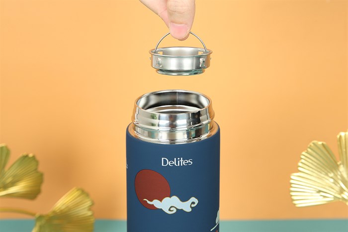 Bình giữ nhiệt inox 500 ml Delites TH5088 Màu Xanh Dương