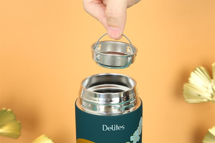 Bình giữ nhiệt inox 500 ml Delites TH5088 Màu Xanh lá