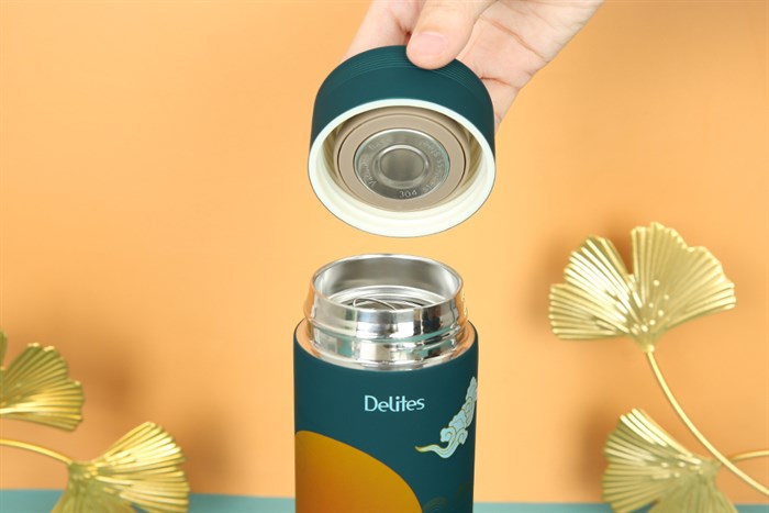 Bình giữ nhiệt inox 500 ml Delites TH5088 Màu Xanh lá