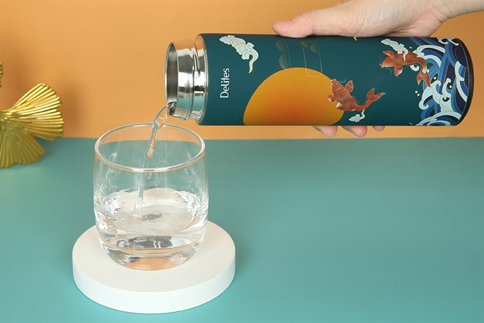 Bình giữ nhiệt inox 500 ml Delites TH5088 Màu Xanh lá