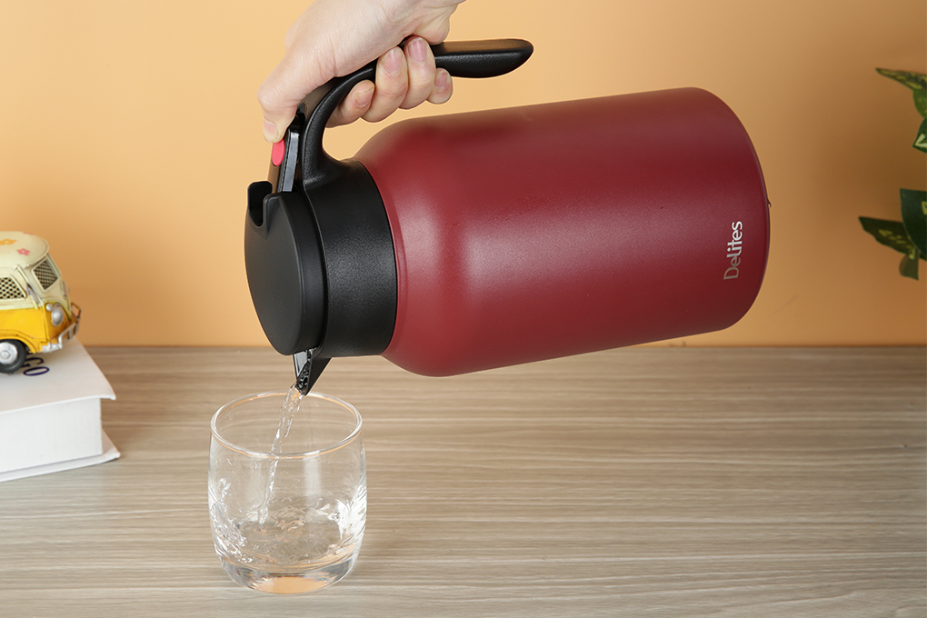 Bình giữ nhiệt inox 2000 ml Delites XB-20156 Màu Đỏ
