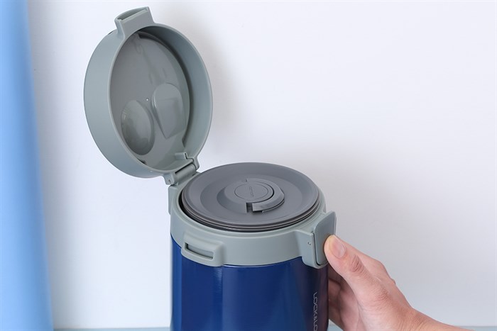 Bộ bình đựng thức ăn giữ nhiệt inox Lock&Lock LHC8039BLU Màu Xanh
