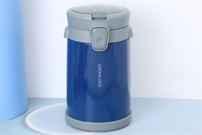 Bộ bình đựng thức ăn giữ nhiệt inox Lock&Lock LHC8039BLU Màu Xanh