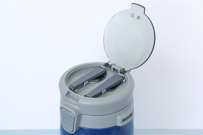 Bộ bình đựng thức ăn giữ nhiệt inox Lock&Lock LHC8039BLU Màu Xanh