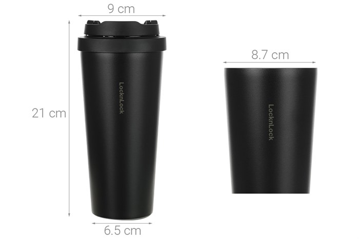 Ly giữ nhiệt inox 550 ml Lock&Lock LHC3249BLK Màu Đen
