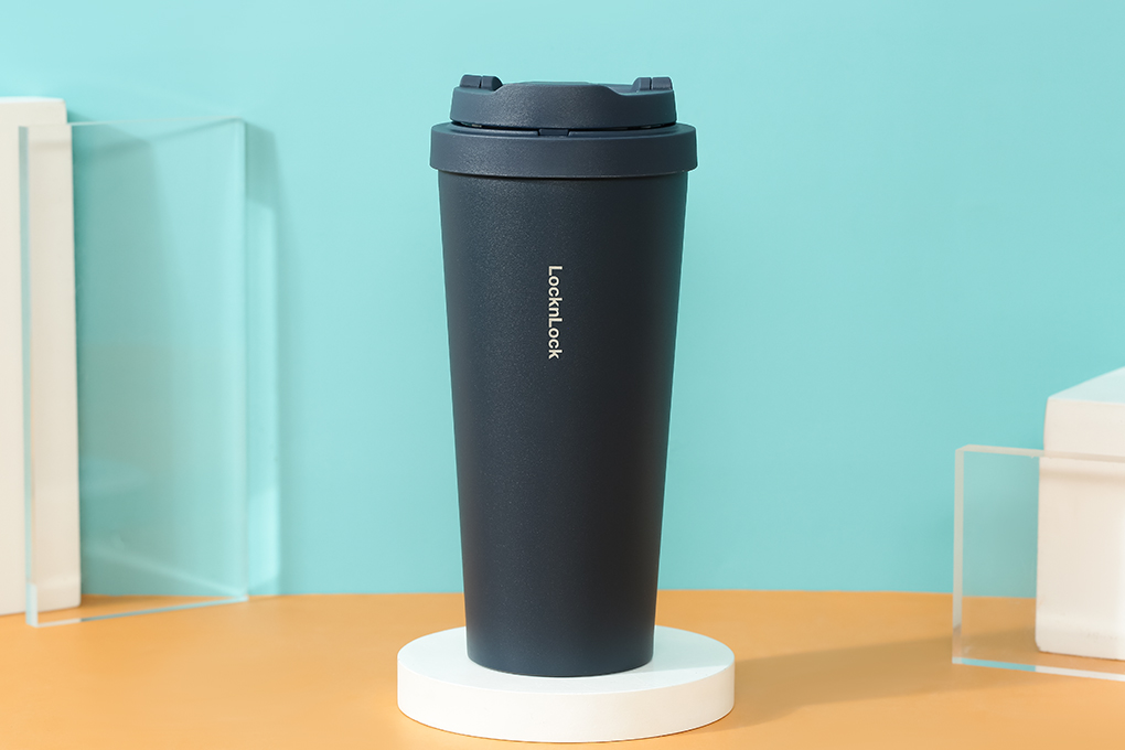 Ly giữ nhiệt inox 550 ml Lock&Lock LHC3249BLK Màu Xanh Navy