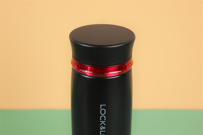 Bình giữ nhiệt inox 450 ml Lock&Lock LHC4131BKR Màu Đen - Đỏ