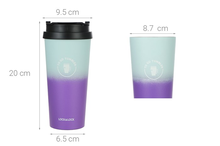 Ly giữ nhiệt inox 540 ml Lock&Lock LHC4151MIT Màu Xanh tím