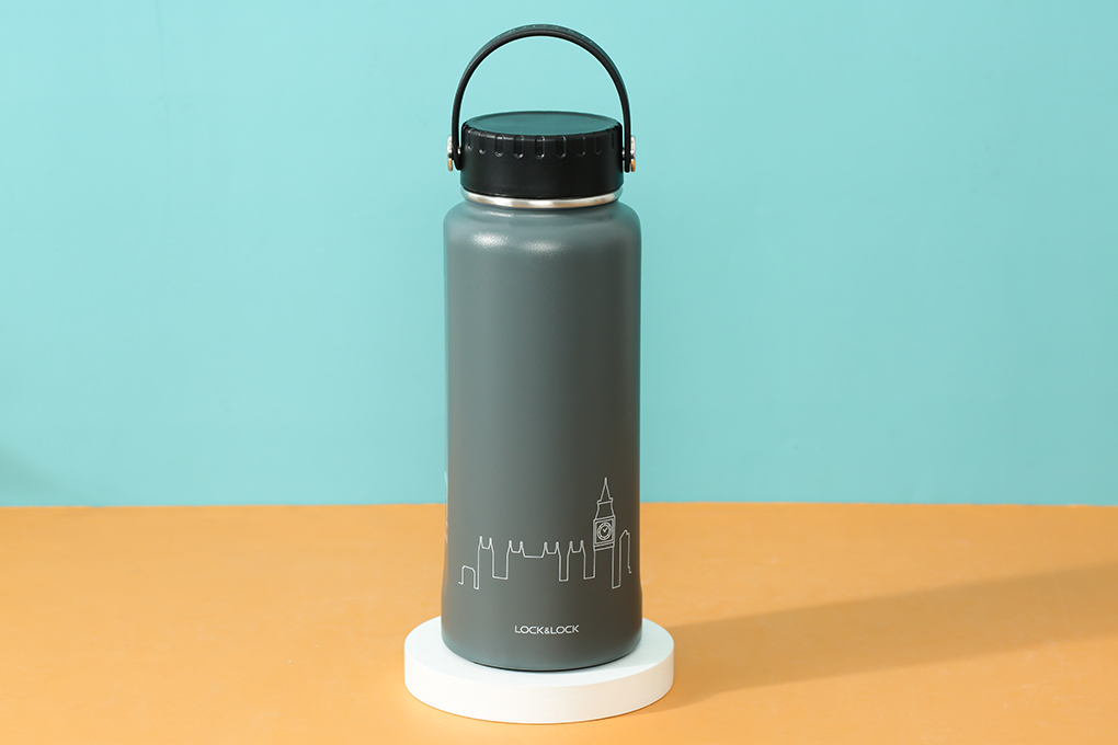 Bình giữ nhiệt inox 897 ml Lock&Lock LHC4160GRY