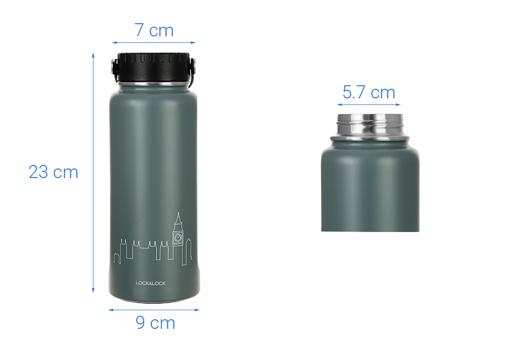 Bình giữ nhiệt inox 897 ml Lock&Lock LHC4160GRY - 11