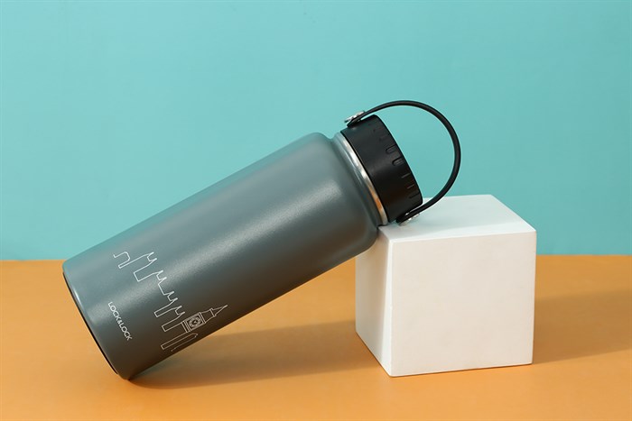 Bình giữ nhiệt inox 897 ml Lock&Lock LHC4160GRY Màu Xám