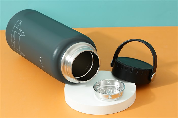 Bình giữ nhiệt inox 897 ml Lock&Lock LHC4160GRY Màu Xám